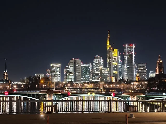 Frankfurt financial district skyline