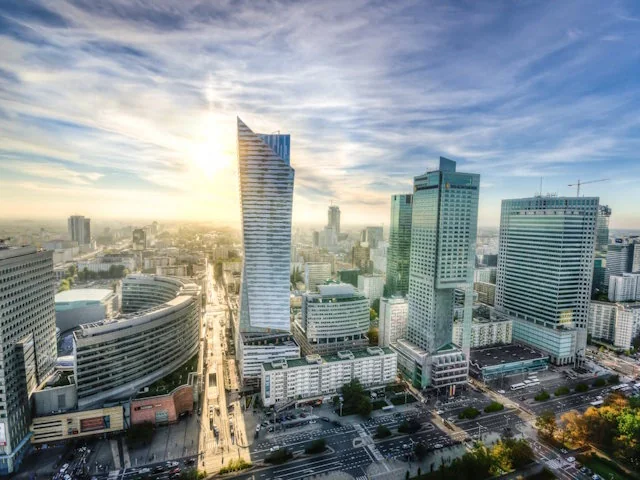 Warsaw financial district