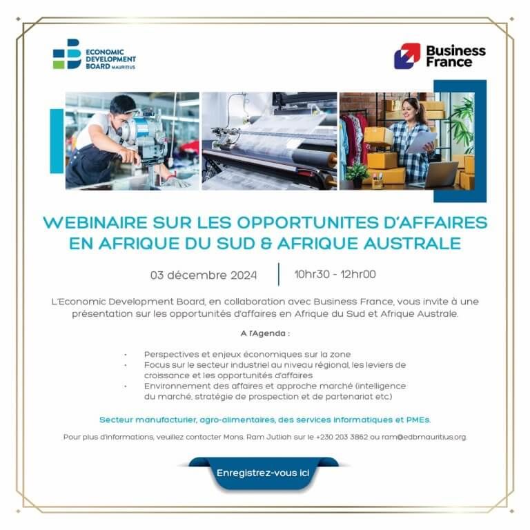 Economic Development Board Mauritius (EDB)